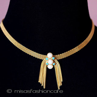 （画像用） パール＆ターコイズ メタルフリンジ　セット