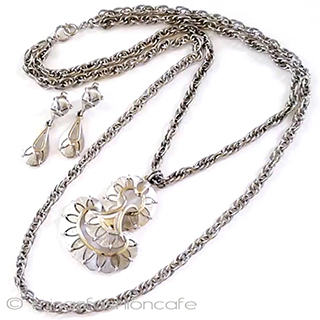 （画像用） ビンテージジュエリー トリファリ　シルバーセット