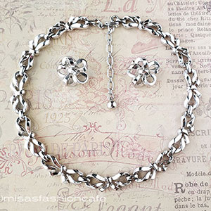 （画像用） Trifari　 トリファリ 銀リボンのセット