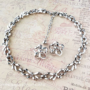 （画像用） Trifari　 トリファリ 銀リボンのセット