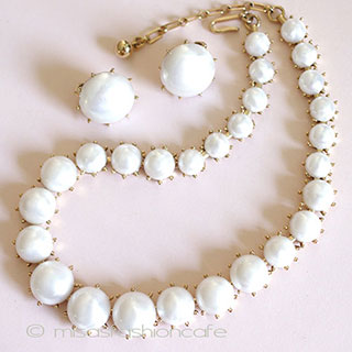 （画像用） Trifariトリファリ 　SET パール・カボション