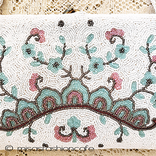 （画像用） ヴィンテージ刺繍バッグ ベルギー製Saks5thAve
