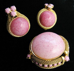 （画像用） Austriaオーストリア製 　ブローチ・イヤリングセット