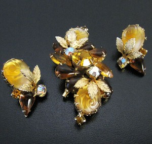 （画像用） ブローチ・イヤリングセット