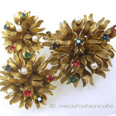 （画像用） アンティークジュエリー オーストリア製花セット