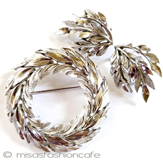 （画像用） Trifari　 トリファリ ローリエ月桂樹セット