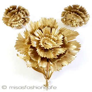 （画像用） Trifariトリファリ1962年 カーネーションのお花