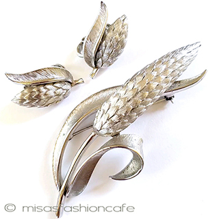 （画像用） Trifari　 トリファリ 銀の小麦　1950's