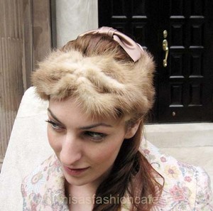 （画像用） ヴィンテージ　ハット ラビットファー