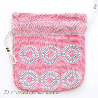 （画像用） ヴィンテージバッグ 花柄ビーズ・ポーチ