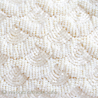 （画像用） ビンテージ　バッグ 総ビーズ　MOパール