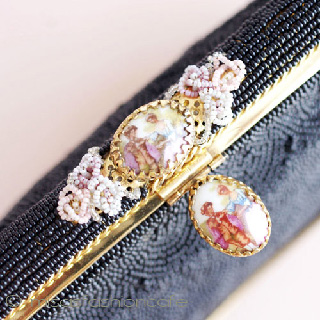 （画像用） ヴィンテージバッグ　 フランス製　総ビーズ